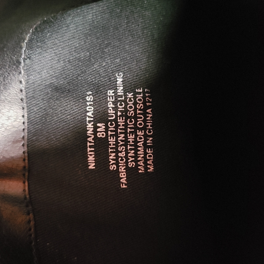 Steve Madden Nikitta Black Croc Textured Boots Size 8 - Picture 12 of 14